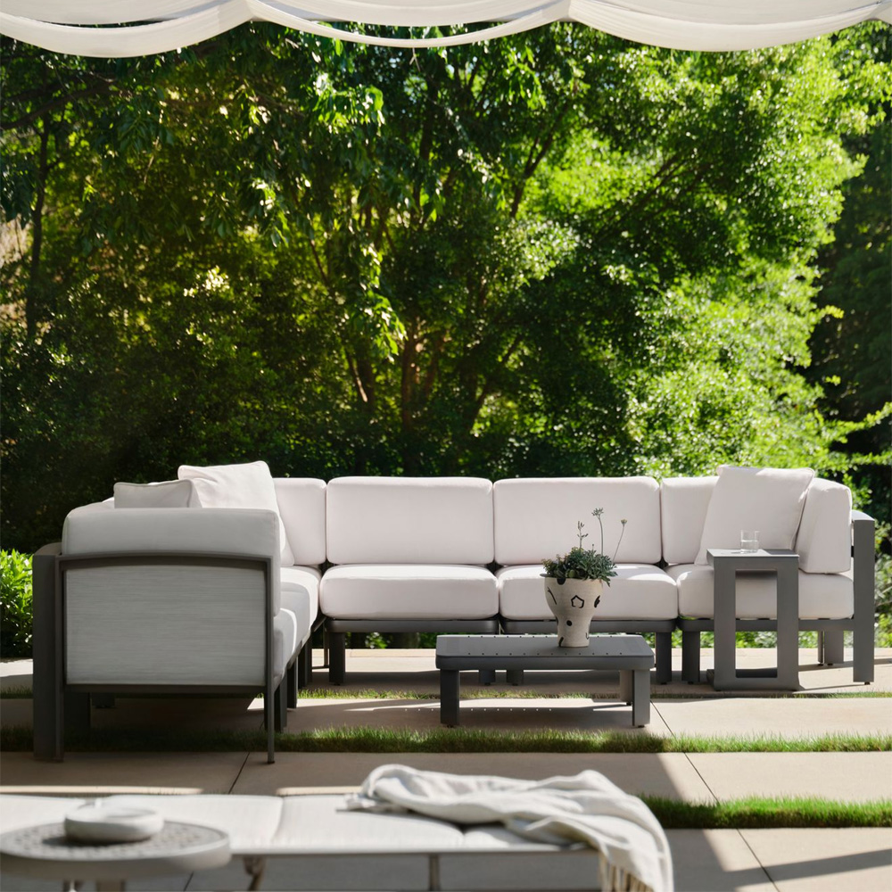 Woodard Metropolis Modern Outdoor Sectional - WD-METROPOLIS-SET12