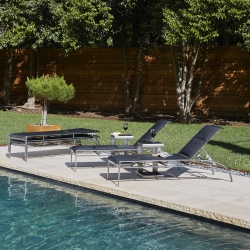 Woodard Metropolis Padded Sling Chaise Lounge Set - WD-METROPOLIS-SET6