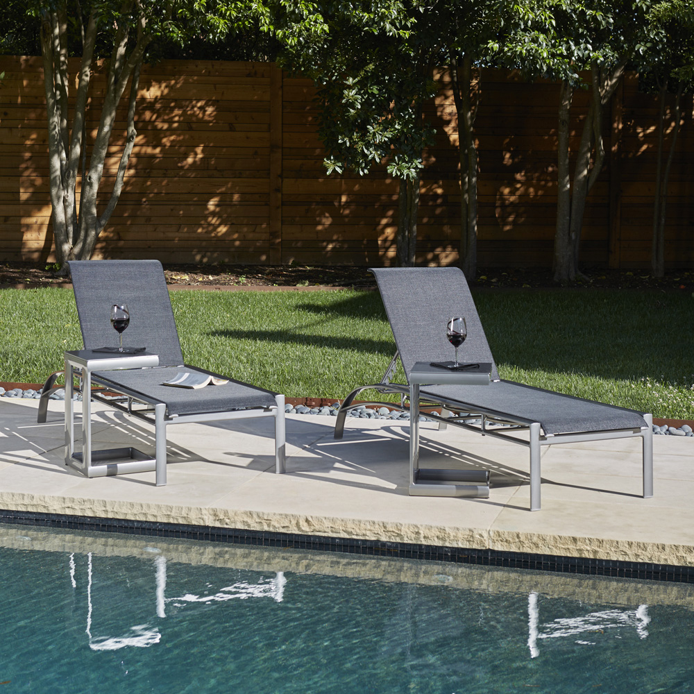 Woodard Metropolis Sling Chaise Lounge Set - WD-METROPOLIS-SET7