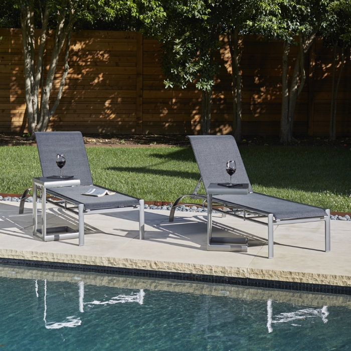 Woodard Metropolis Sling Chaise Lounge Set - WD-METROPOLIS-SET7