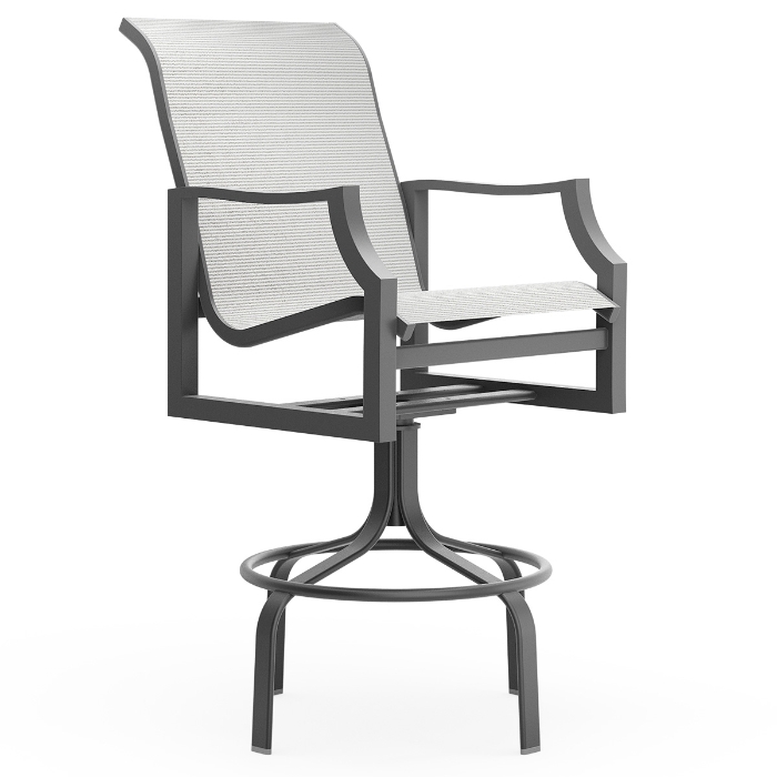 Woodard Nico Sling Swivel Bar Stool - 1S0468