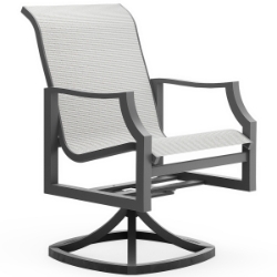 Woodard Nico Sling Swivel Dining Chair - 1S0488