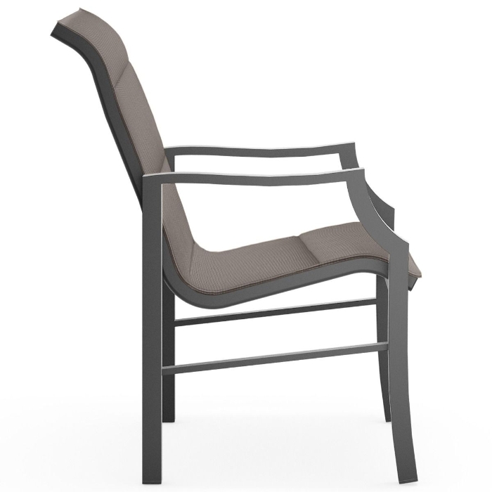 Nico Padded Sling Dining Arm Chair side