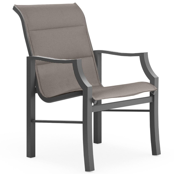 Woodard Nico Padded Sling Dining Arm Chair - 1S0526