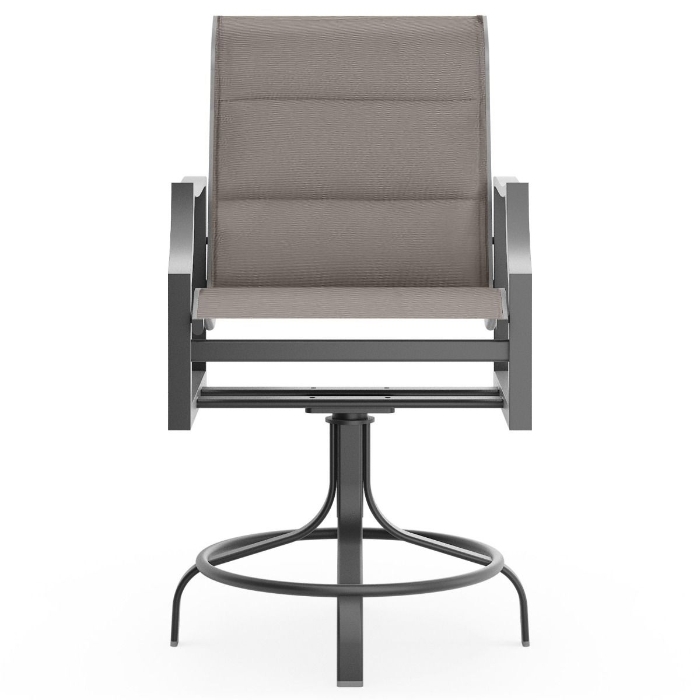 Nico Padded Sling Swivel Counter Stool front