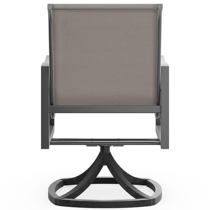 Nico Padded Sling Swivel Dining Chair back