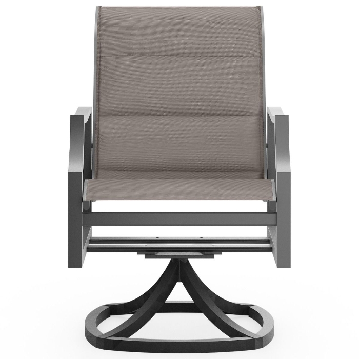 Nico Padded Sling Swivel Dining Chair front