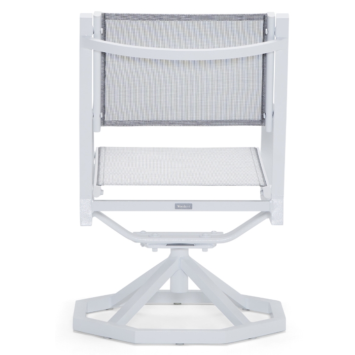 Palm Coast Sling Swivel Rocking Dining Chair back