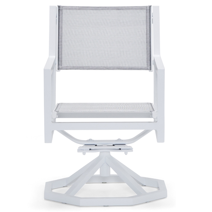 Palm Coast Sling Swivel Rocking Dining Chair front