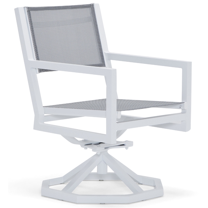 Woodard Palm Coast Sling Swivel Rocking Dining Chair - 570472