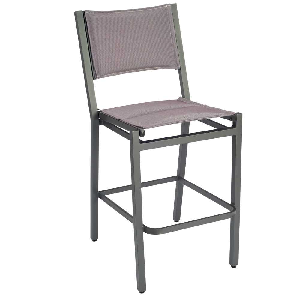 Woodard Palm Coast Padded Sling Bar Stool Without Arms - 570581