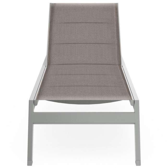 Palm Coast Padded Sling Chaise Lounge 2.0 w/ Casters front