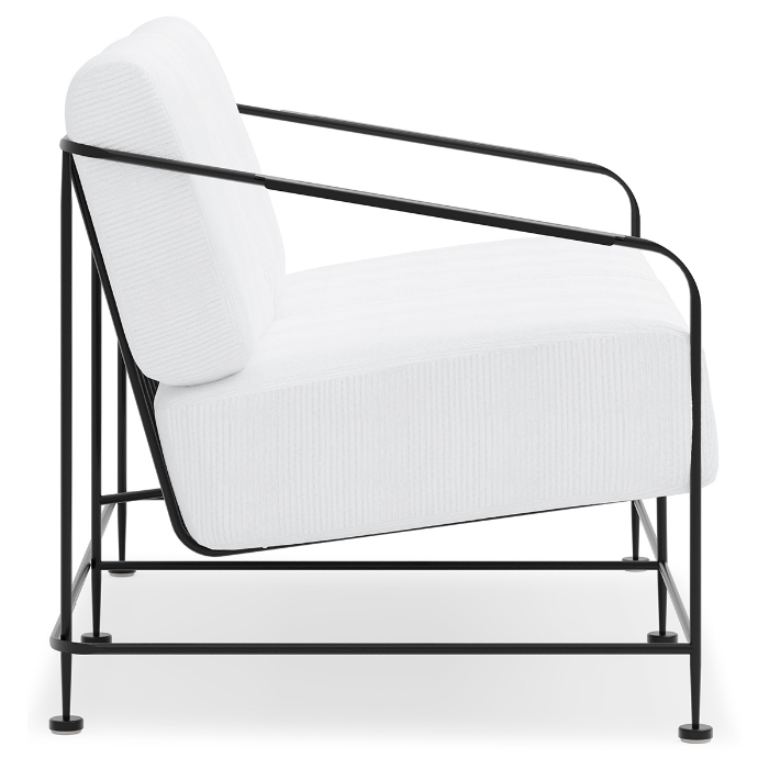 Reed Wrought Iron Love Seat side
