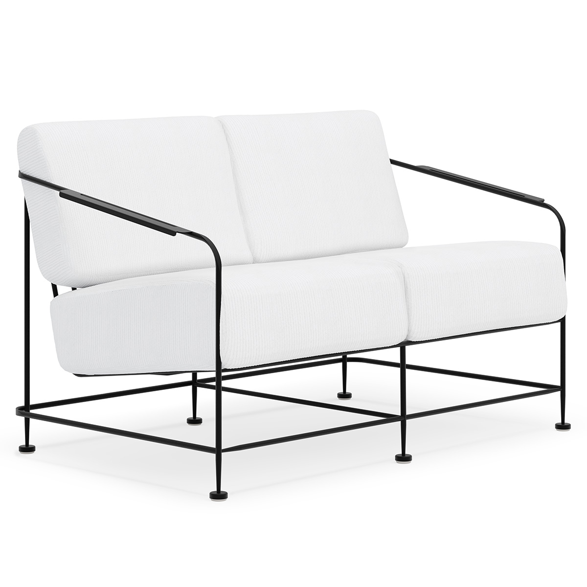 Woodard Reed Wrought Iron Love Seat - 5B0019