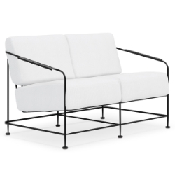 Woodard Reed Wrought Iron Love Seat - 5B0019