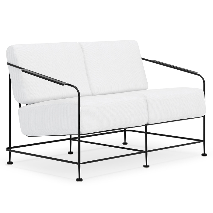 Woodard Reed Wrought Iron Love Seat - 5B0019