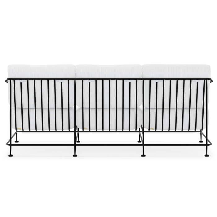 Reed Wrought Iron Sofa back