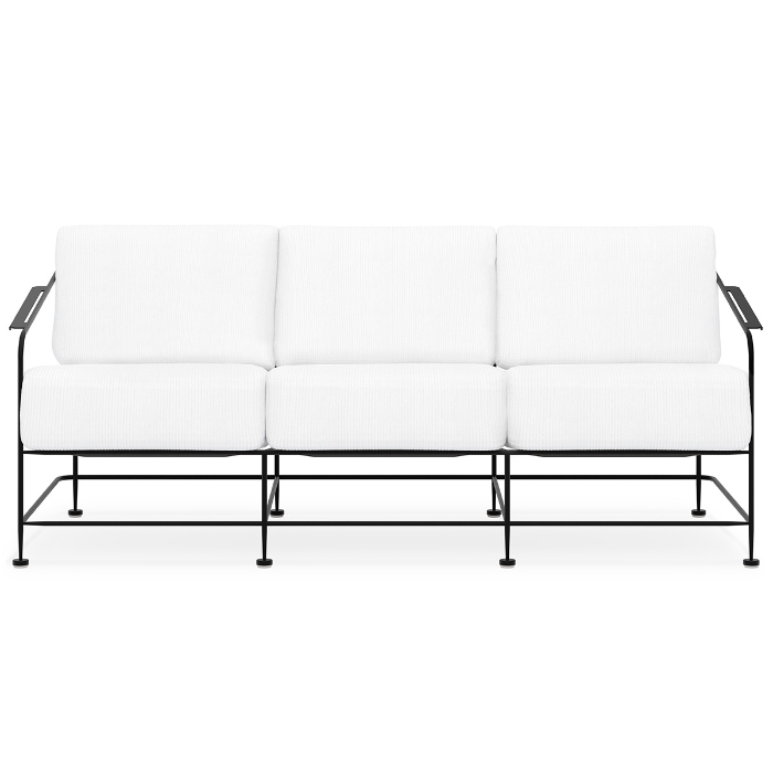 Reed Wrought Iron Sofa front