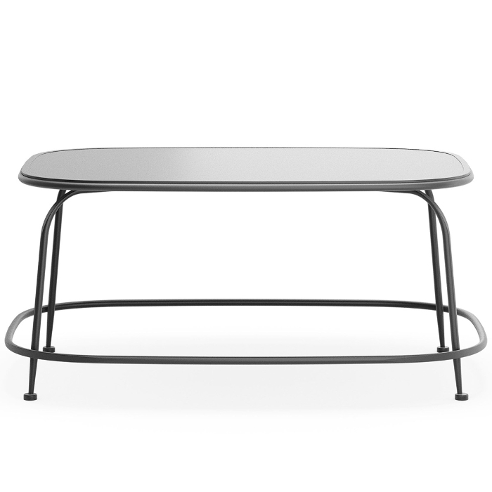 Reed Wrought Iron Coffee Table front