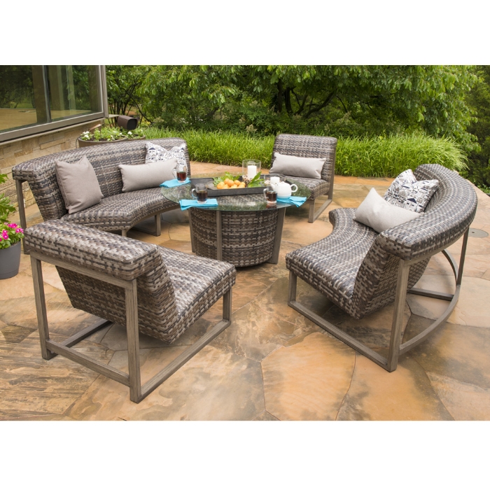 luxury wicker outdoor sofa