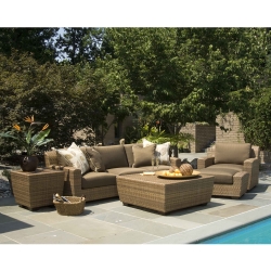 Woodard Saddleback 5 Piece Patio Set - WHITECRAFT-SADDLEBACK-SET3