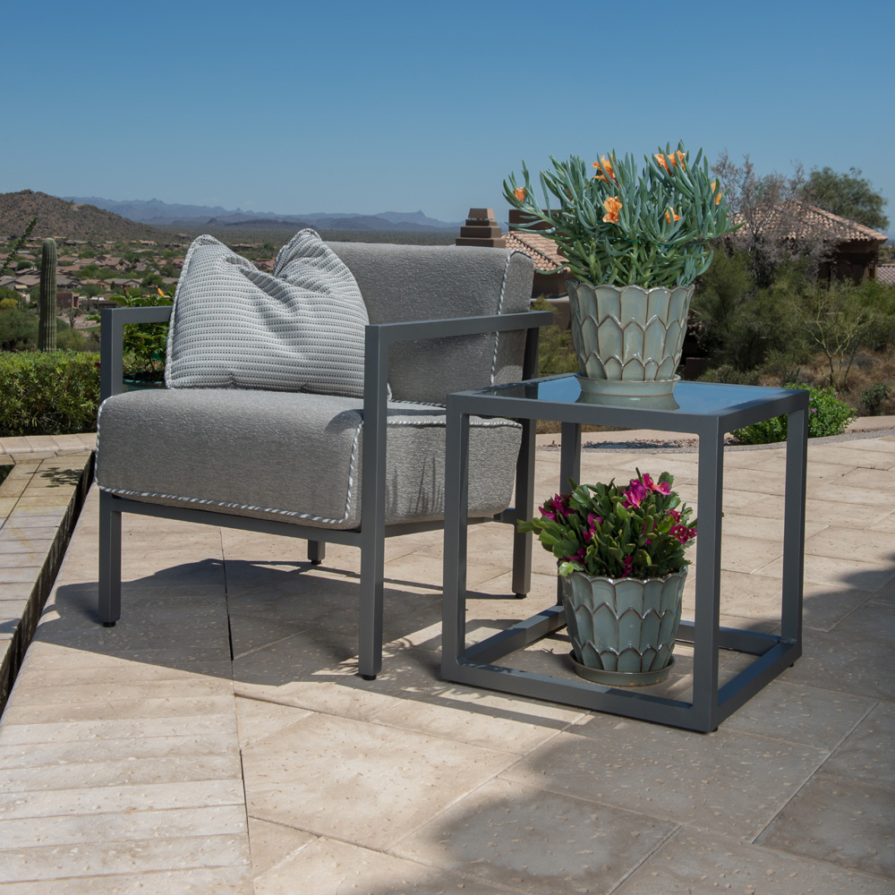 Woodard Salona Lounge Chair and Side Table Set - WD-SALONA-SET6
