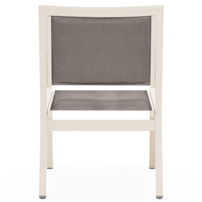 Woodard Scala Padded Sling Dining Arm Chair back