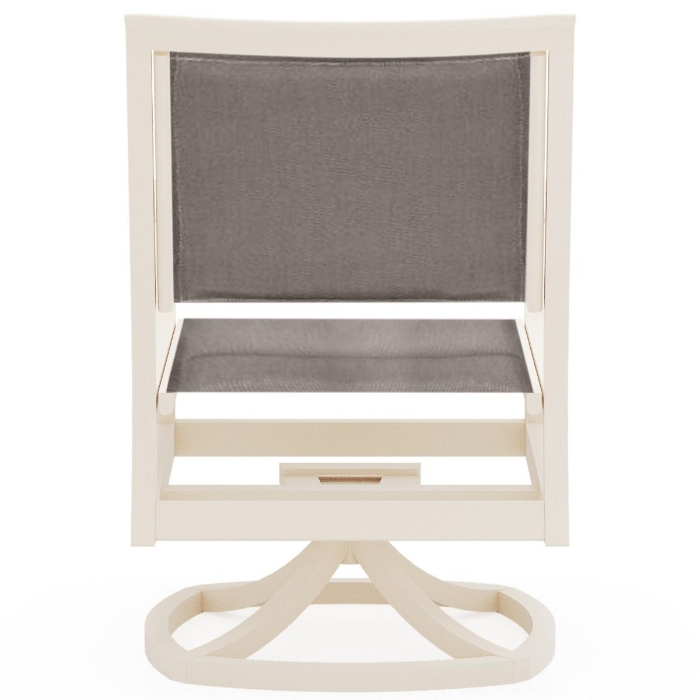 Scala Padded Sling Dining Swivel Arm Chair back