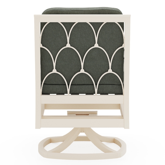 Scala Dining Swivel Arm Chair with Seat and Back Cushion back