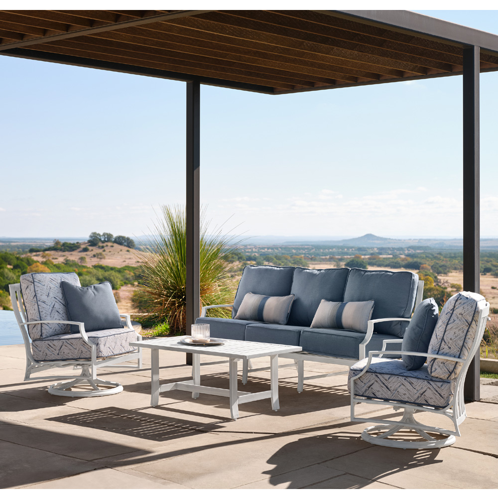 Woodard Seal Cove Sofa and Lounge Chair Patio Set - WD-SEALCOVE-SET3
