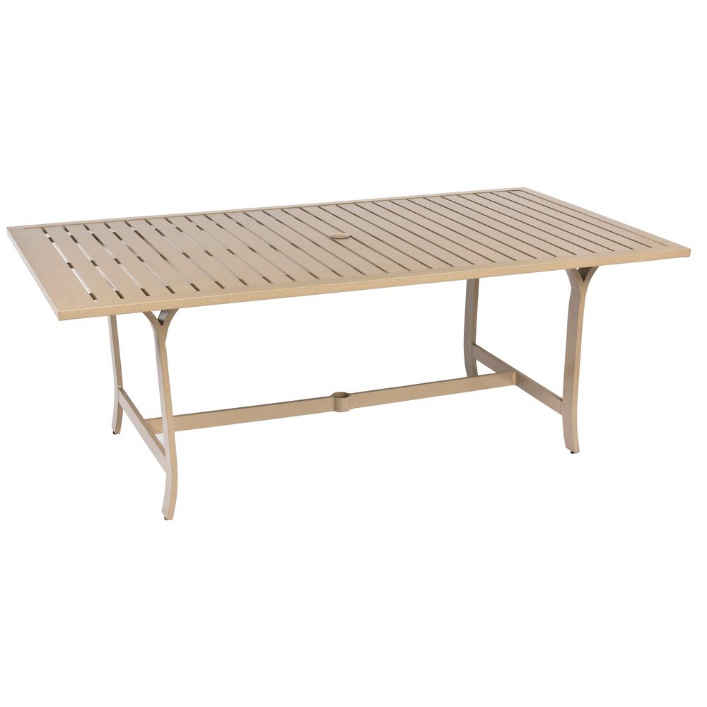 Woodard Seal Cove Rectangular Dining Umbrella Table - 1X0707