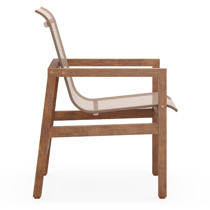 Woodard Sierra Sling Dining Chairs side
