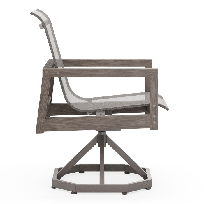 Sierra Sling Swivel Rocking Dining Chair side