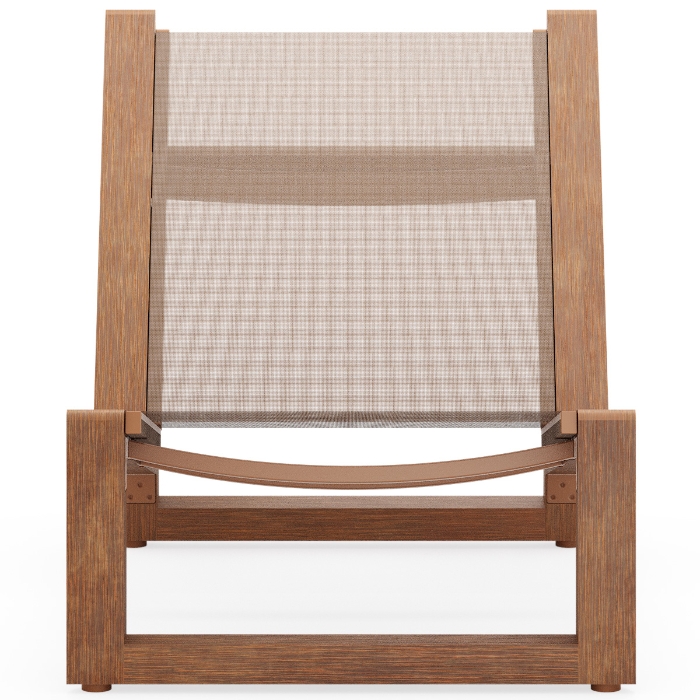 Sierra Baja Sling Lounge Chair Patio Set front