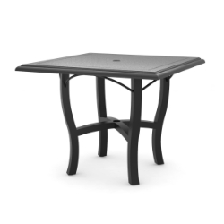 Woodard Solid Cast 36 " Square Dining Umbrella Table with Carson Base - 5P4800-09236