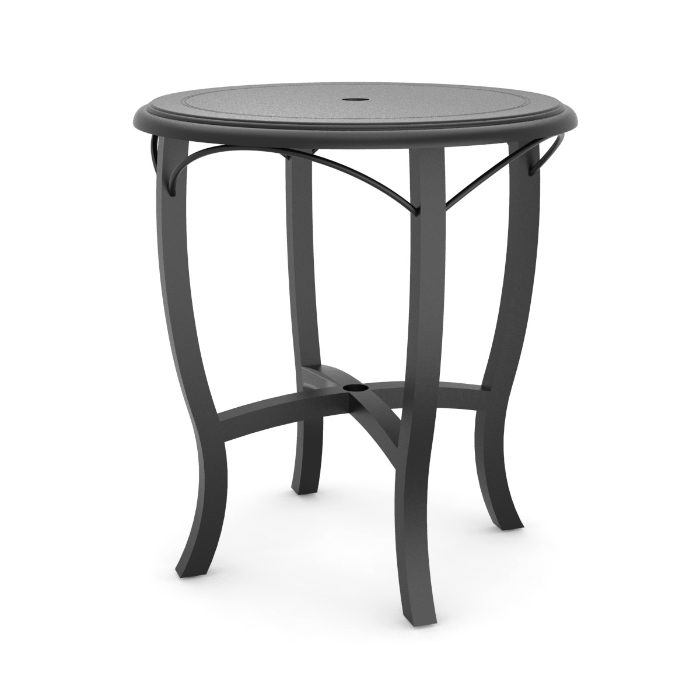 Woodard Solid Cast 32" Round Counter Height Table with Carson Base - 5P5500-09232