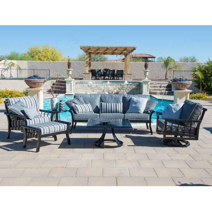 Solid Cast 32" Round Bar Table with Carson Base set