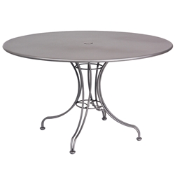 Woodard 48 Inch Round Solid Top Umbrella Table w/ Universal Base - 13L4RU48