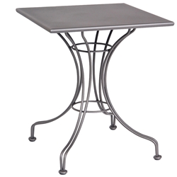Woodard 24 Inch Square Solid Top Bistro Table w/ Universal Base - 13L4SD24