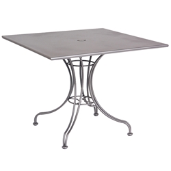 Woodard 36 Inch Square Solid Top Umbrella Table w/ Universal Base - 13L4SU36