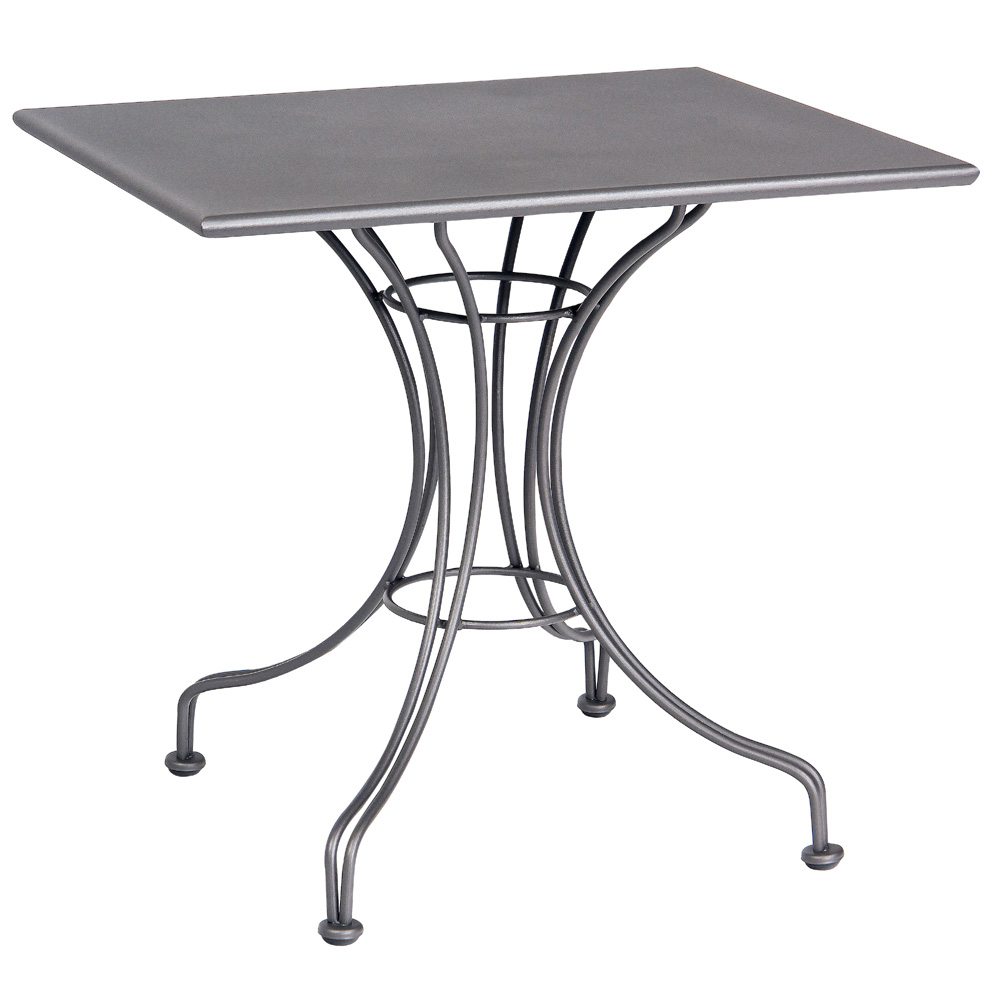 Woodard 24 Inch x 30 Inch Rectangular Solid Top Bistro Table - 13L4TD24