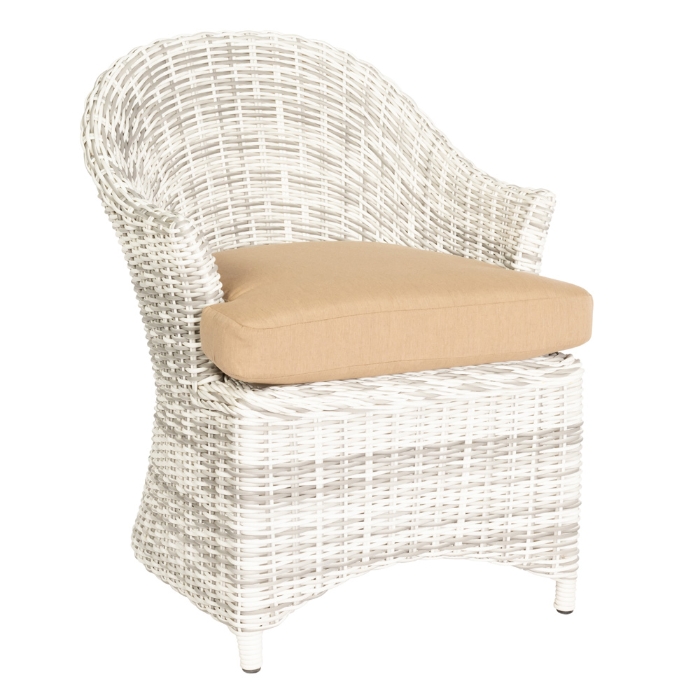 custom color seat wicker dining chair