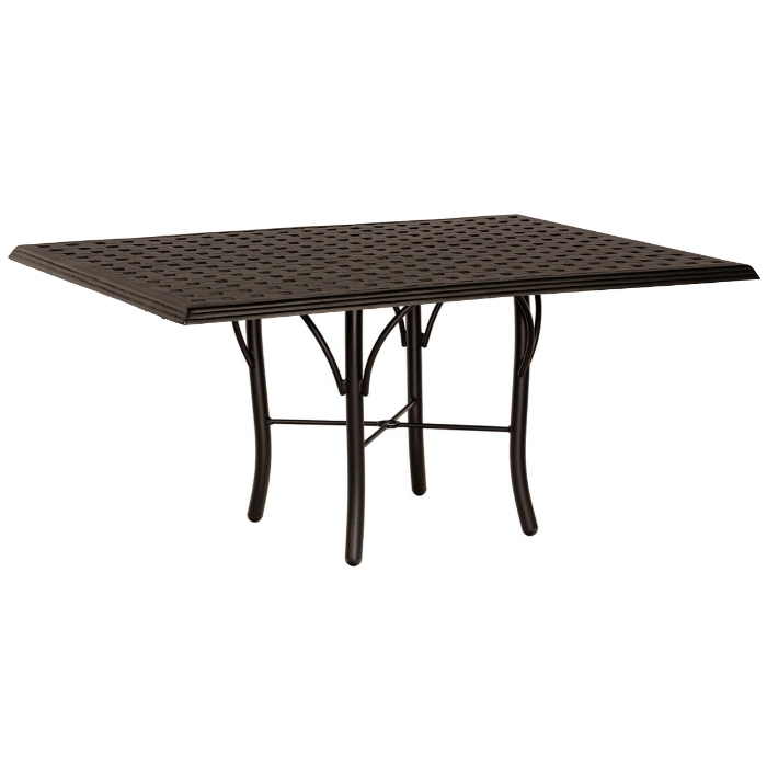 Woodard Thatch 36" x 48" Rectangular  Dining Umbrella Table with Tribeca Base - 5D4800-04945