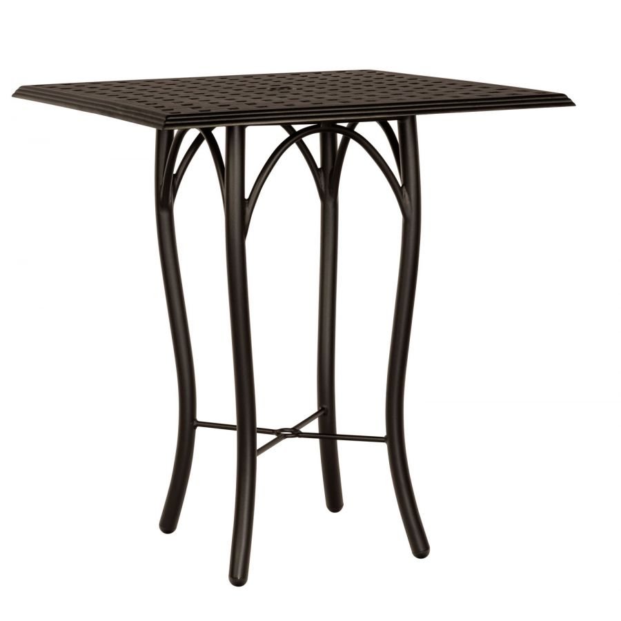 Woodard Thatch 36" Square Bar Height Table with Tribeca Base - 5D6600-04937