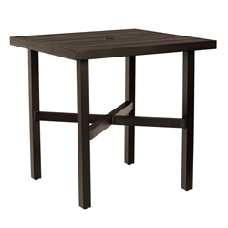 Woodard Tri-Slat 36" Square Counter Height Table - 4V5500-02637