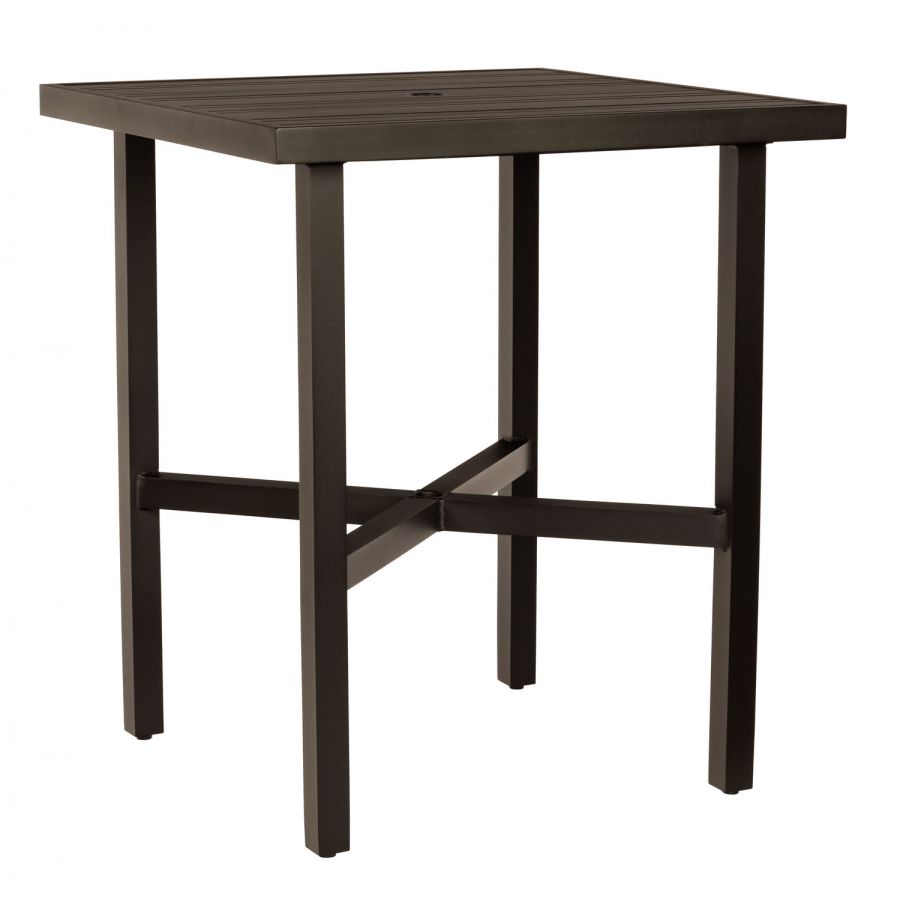 Woodard Tri-Slat 36" Square Bar Height Table - 4V6600-02637