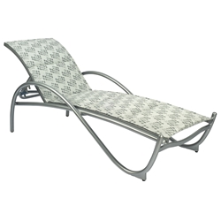 Woodard Tribeca Padded Sling Adjustable Chaise Lounge - Stackable - 5D0570