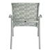 rust proof aluminum frame outdoor dining chair