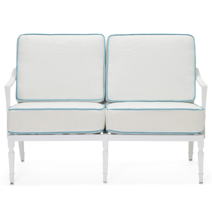 Tuoro cast aluminum loveseat