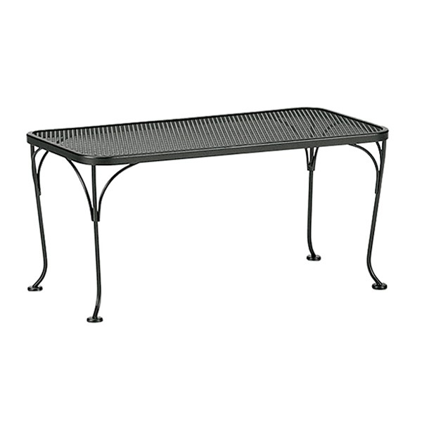 Wrought Iron Mesh 36" x 18" Coffee Table